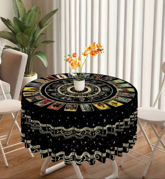 Tarot Round Tablecloth